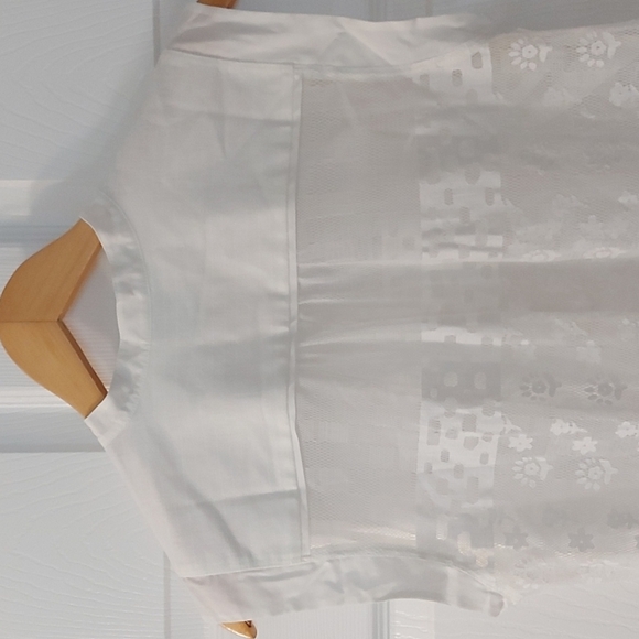 Cabi Prudence Lace Sleveless Top Ivory Size Medium - Picture 4 of 6